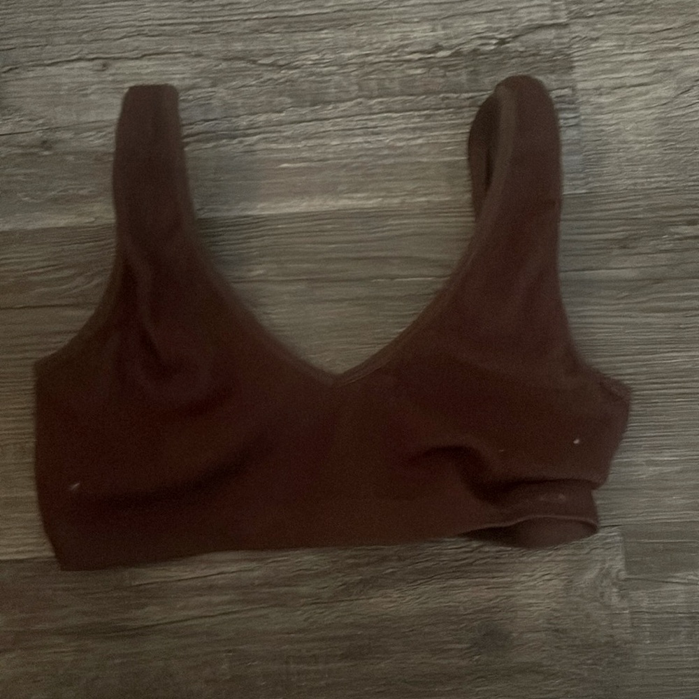Brown sports bra